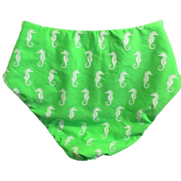 Anthropologie Maeve Seahorse Swim Bottom Green Small - Picture 3 of 5